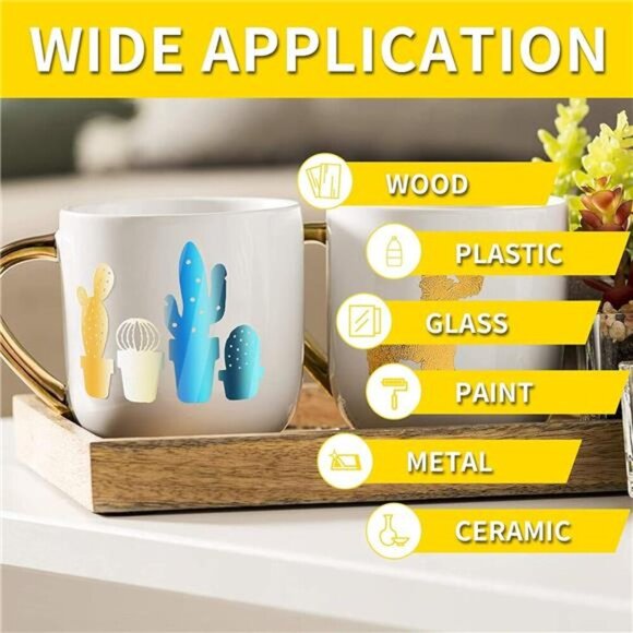 Vinyl 16 Pack Holographic Vinyl Set for Cricut - 12" x 12" Permanent Holographic - Picture 4 of 7